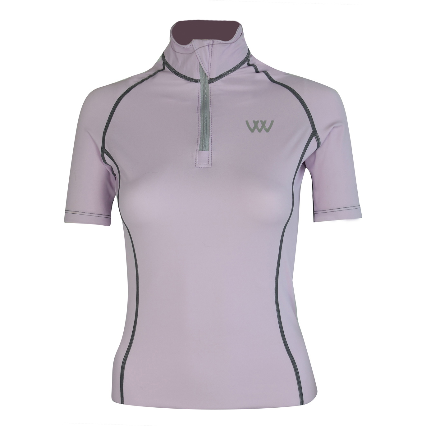 Woof Wear Damen-Kurzarm- Performance -Reitshirt Wa0006 - Flieder